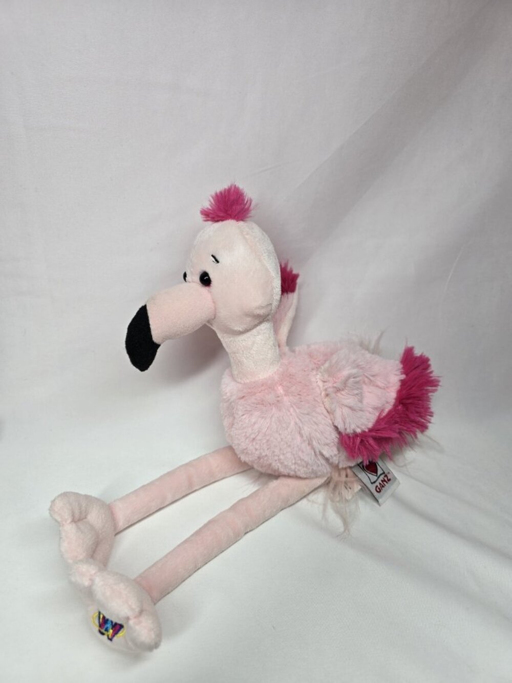 Ganz Webkinz Fancy Flamingo HM743 Stuffed Animal Plush Toy NO CODE Retired